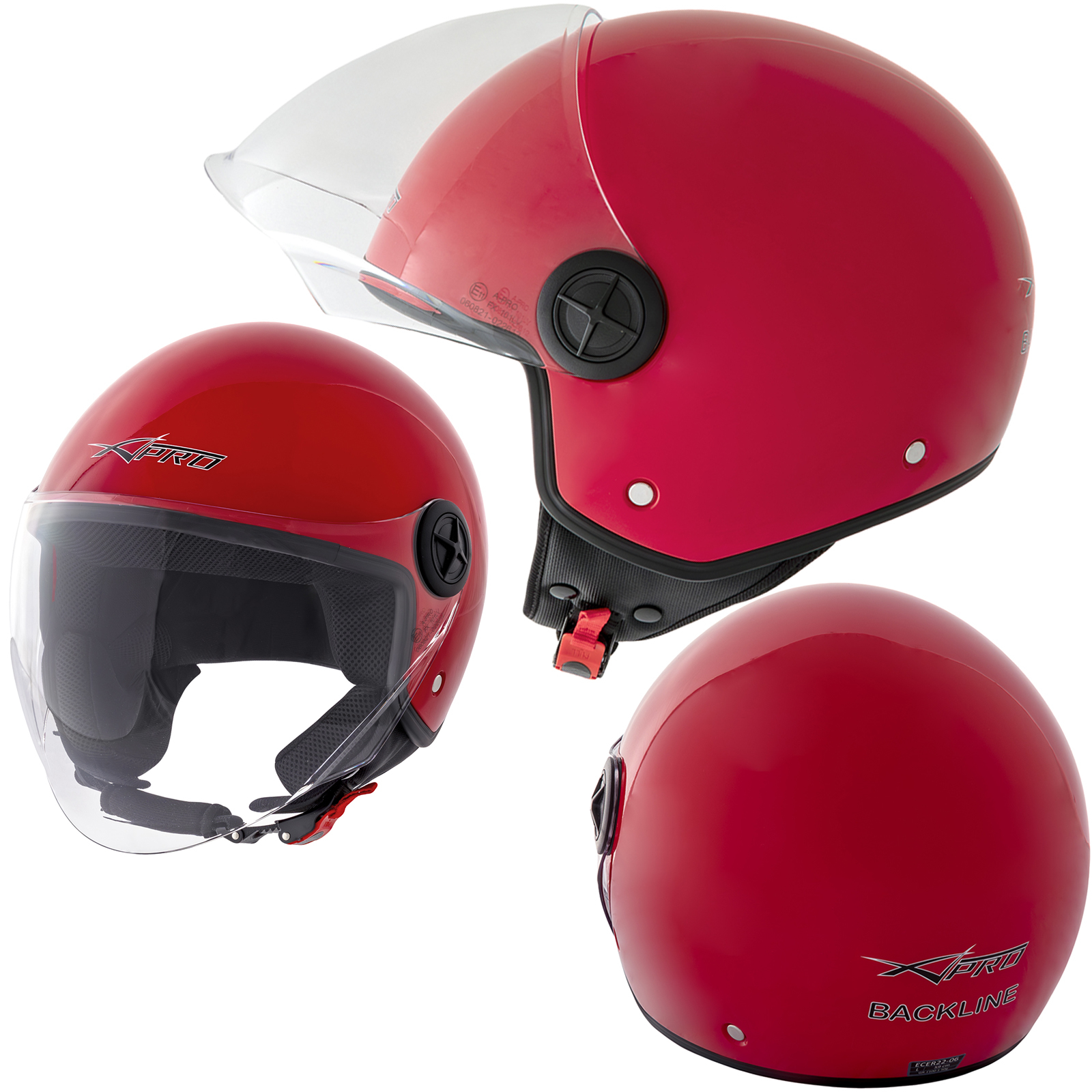  Casco abierto Bluetooth integrado para motocicleta, casco retro  de media motocicleta con visera solar aprobado por ECE, casco para  motocicletas, scooter, crash jet para adultos, hombres y mujeres (color : 3