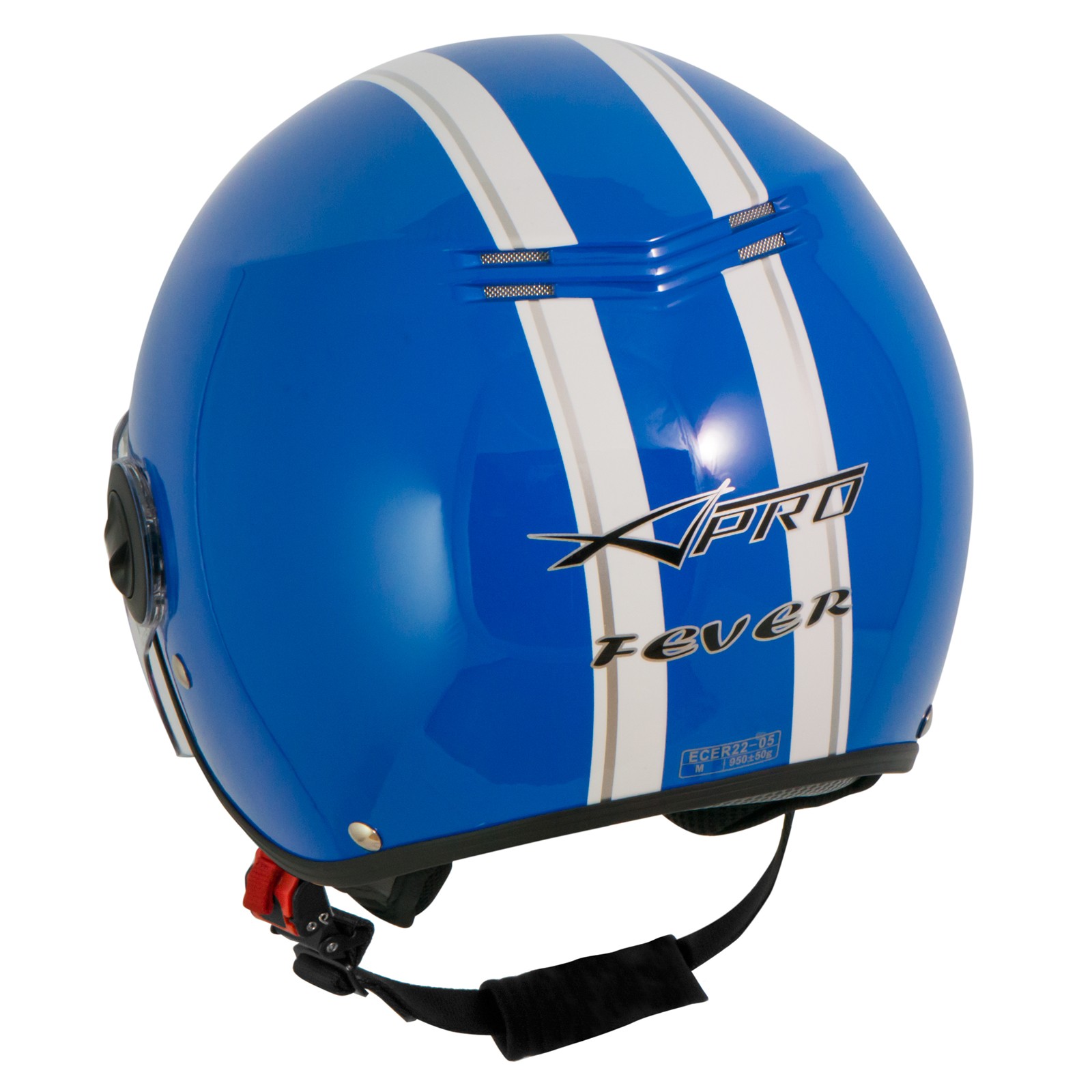 Abbigliamento Moto e Accessori - Casco Jet Scooter Moto Omologato ECE 22  Visiera Antigraffio Trasparente