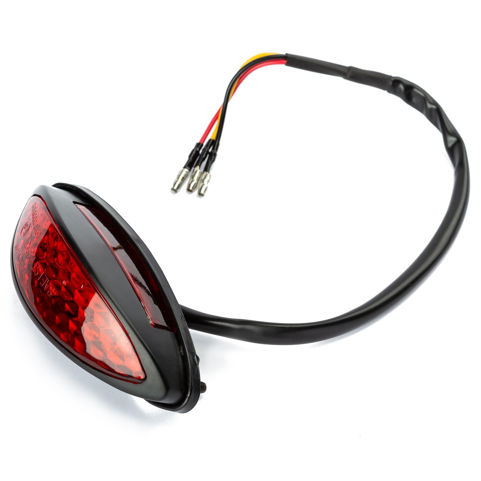 TNT stop / fanale / faro posteriore universale 15 led leds space posizione  stop moto scooter rosso 204412
