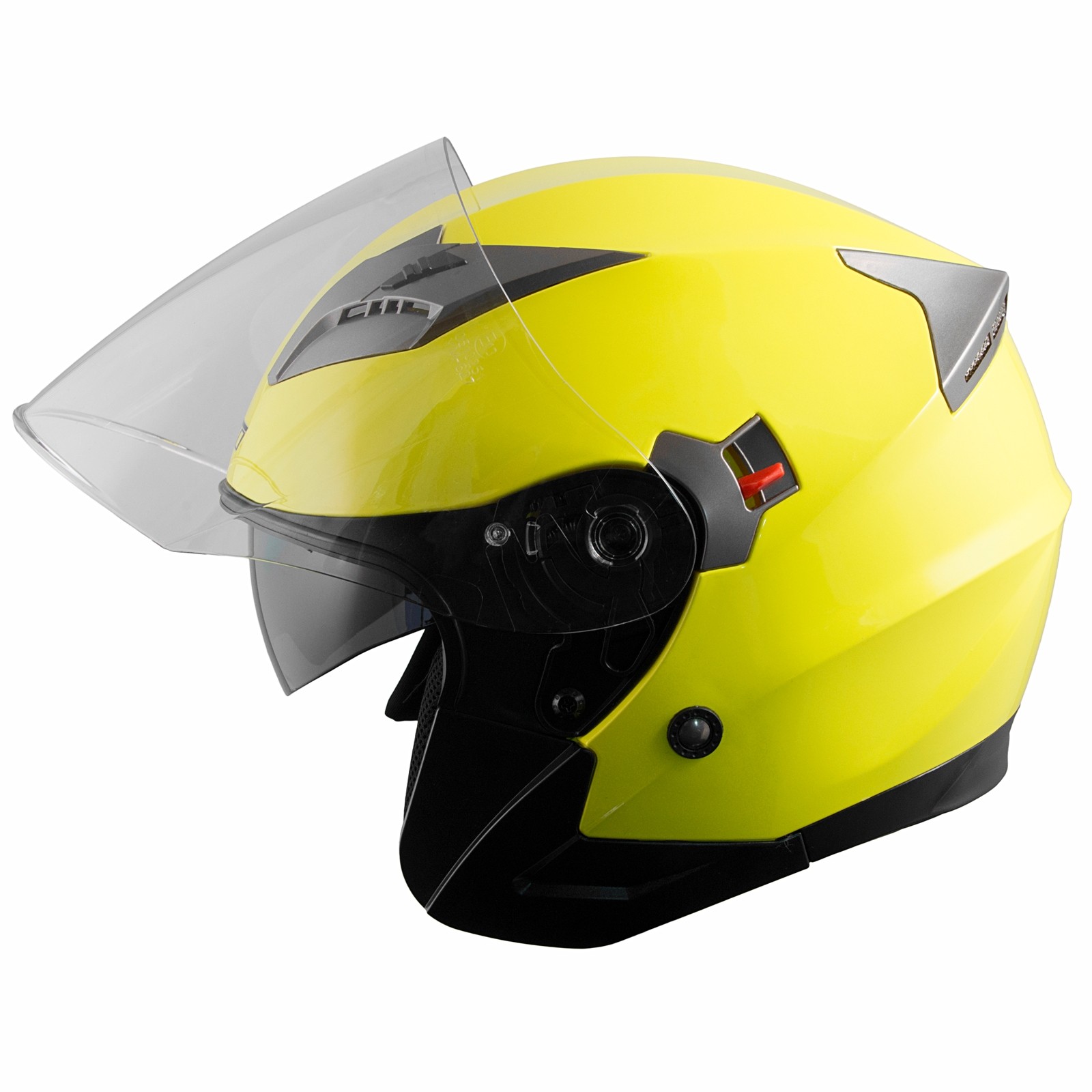 Abbigliamento Moto e Accessori - Casco Jet Moto Scooter Omologato ECE 22  Città Visiera Parasole Antigraffio