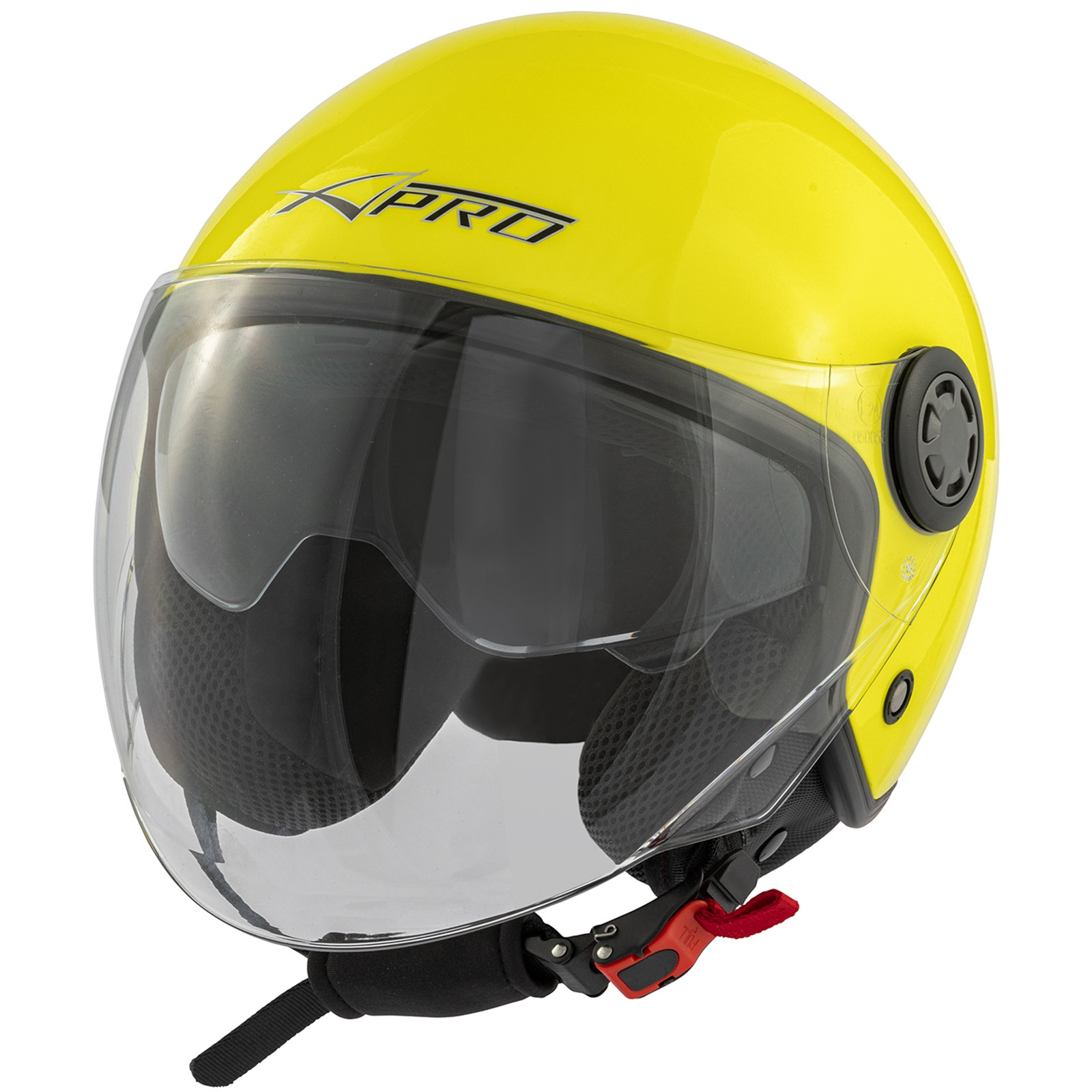 Abbigliamento Moto e Accessori - Jet Scooter Casco ECE 22 06 Moto  Certificato Lunga Trasparente Visiera Parasole